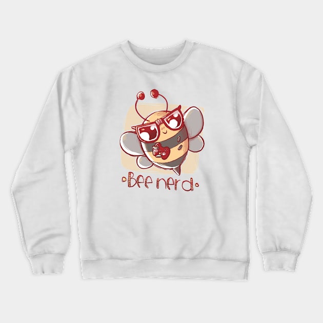 Bee Nerd Crewneck Sweatshirt by xMorfina